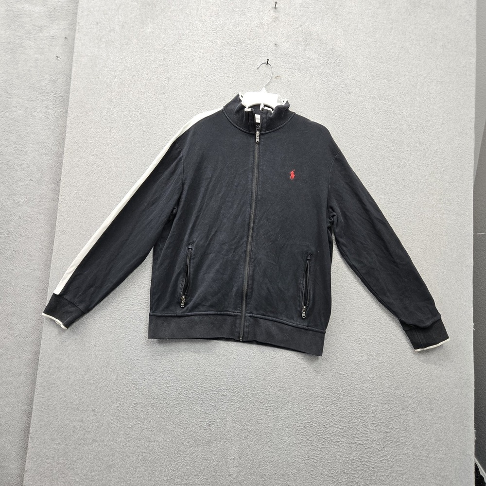 Polo Ralph Lauren Men Jacket L/G (180/100A) Black Embroidered Activewear